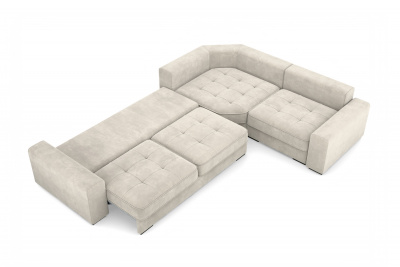 Угловой диван-кровать, набор 2, Империя (Scratch resistance) White